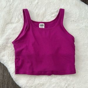 Victoria’s Secret pink shelf, bra crop top